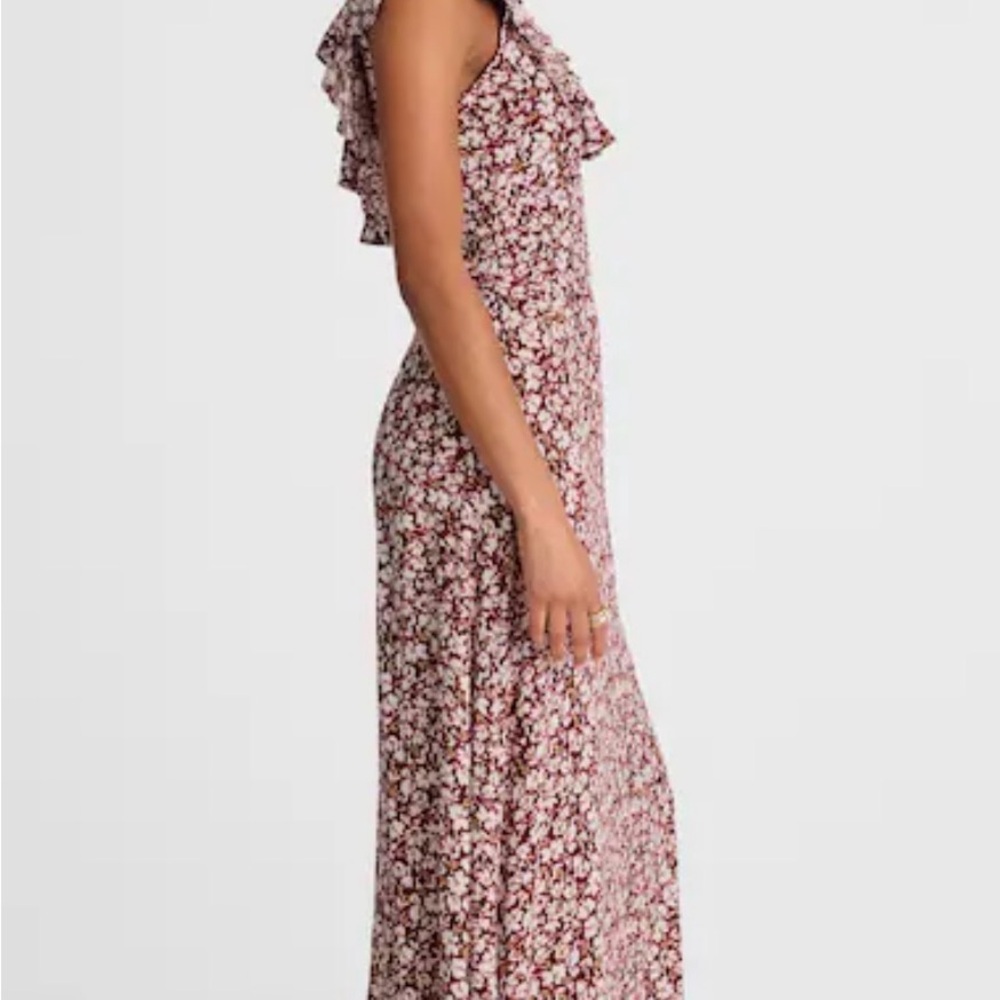 Madewell Floral Print Maxi Dress with Ruffle Sleeves - Picture 3 of 4
